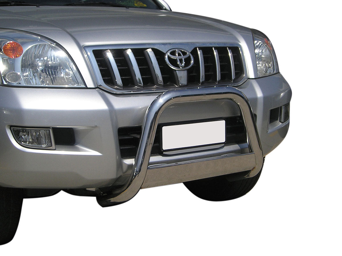 Pare-buffle MISUTONIDA4X4 en inox poli Ø63 mm pour Toyota Land Cruiser J120 2003-2009