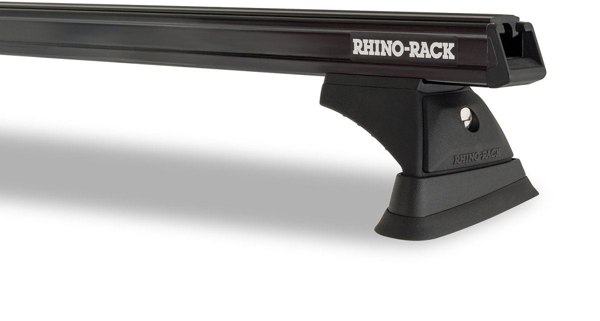 Kit 2 barres de toit noire 1375mm Heavy Duty avec pieds RCH Volkswagen Amarok 2H 2011-2023 - RHINO-RACK - VW Amarok 2011-2022