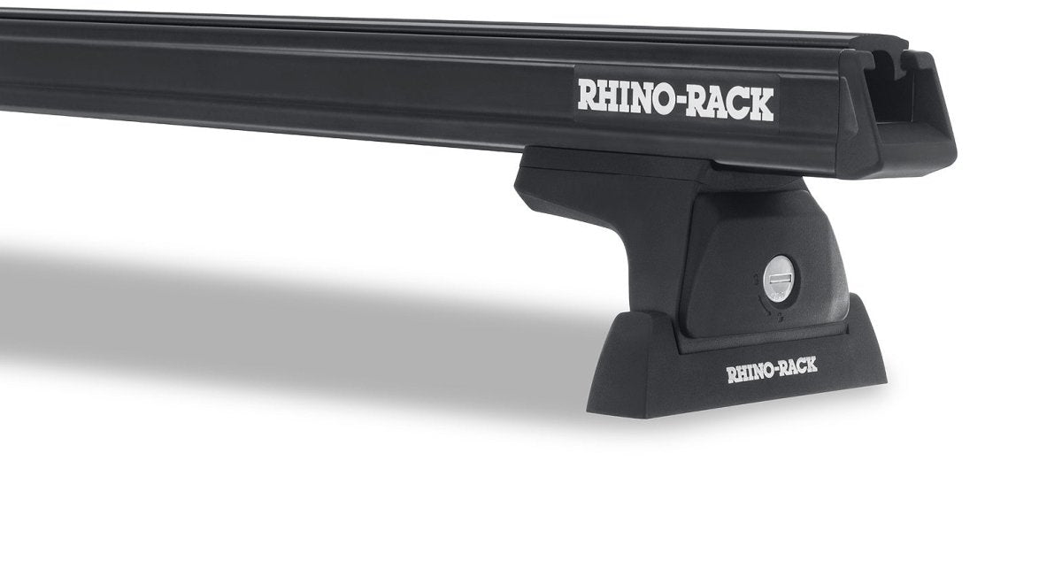 Kit 4 barres de toit noire 1650mm Heavy Duty avec pieds RLT600 Renault Trafic X82 2015+ - RHINO-RACK -