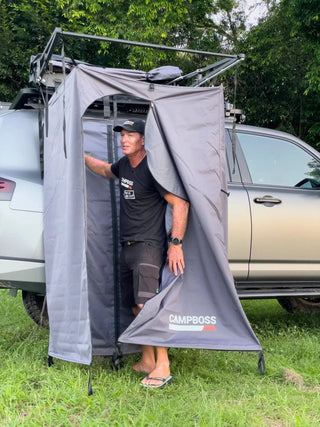 Cabine de Douche CAMPBOSS - Nudie Quicky - Espace Douche sur Xperts4x4 Accessoires 4x4 Off-Road