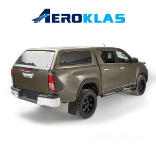 Hardtop Aeroklas Stylish Toyota Hilux DC 2016+ Fenêtres Battantes sur Xperts4x4 Accessoires 4x4 Off-Road