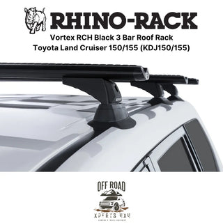 Kit 3x Barres de Toit Vortex - Toyota Land Cruiser 150/155 RHINO-RACK sur Xperts4x4 Accessoires 4x4 Off-Road