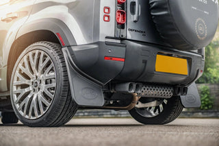 Échappement Quad Satin Black KAHN - Defender 110 2.0L (2020+) sur Xperts4x4 Accessoires 4x4 Off-Road