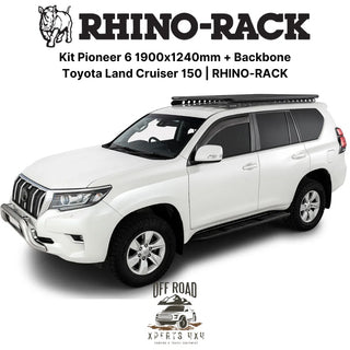 Kit Galerie de Toit 1900x1240mm avec Backbone Toyota Land Cruiser 150 RHINO-RACK sur Xperts4x4 Accessoires 4x4 Off-Road
