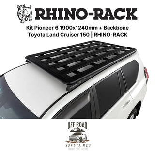 Kit Galerie de Toit 1900x1240mm avec Backbone Toyota Land Cruiser 150 RHINO-RACK sur Xperts4x4 Accessoires 4x4 Off-Road
