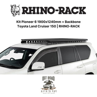 Kit Galerie de Toit 1900x1240mm avec Backbone Toyota Land Cruiser 150 RHINO-RACK sur Xperts4x4 Accessoires 4x4 Off-Road