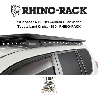 Kit Galerie de Toit 1900x1240mm avec Backbone Toyota Land Cruiser 150 RHINO-RACK sur Xperts4x4 Accessoires 4x4 Off-Road