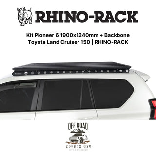 Kit Galerie de Toit 1900x1240mm avec Backbone Toyota Land Cruiser 150 RHINO-RACK sur Xperts4x4 Accessoires 4x4 Off-Road