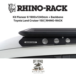 Kit Galerie de Toit 1900x1240mm avec Backbone Toyota Land Cruiser 150 RHINO-RACK sur Xperts4x4 Accessoires 4x4 Off-Road
