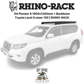 Kit Galerie de Toit 1900x1240mm avec Backbone Toyota Land Cruiser 150 RHINO-RACK sur Xperts4x4 Accessoires 4x4 Off-Road