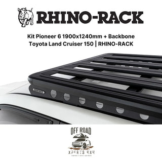 Kit Galerie de Toit 1900x1240mm avec Backbone Toyota Land Cruiser 150 RHINO-RACK sur Xperts4x4 Accessoires 4x4 Off-Road