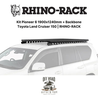 Kit Galerie de Toit 1900x1240mm avec Backbone Toyota Land Cruiser 150 RHINO-RACK sur Xperts4x4 Accessoires 4x4 Off-Road