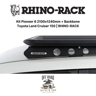 Kit Galerie de Toit 2100x1240mm avec Backbone Toyota Land Cruiser 150 RHINO-RACK sur Xperts4x4 Accessoires 4x4 Off-Road