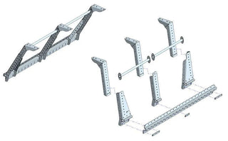 Kit Galerie Rhinorack sur Benne avec Multi-Rack Extensible pour Toyota Hilux REVO Extra Cab sur Xperts4x4 Accessoires 4x4 Off-Road