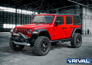 Marche-pieds RIVAL4x4 RockSlider - Jeep Wrangler JLU Off-Road sur Xperts4x4 Accessoires 4x4 Off-Road