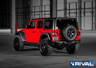Pare-choc Arrière STUBBY Aluminium Rival4x4 Jeep Wrangler JL sur Xperts4x4 Accessoires 4x4 Off-Road