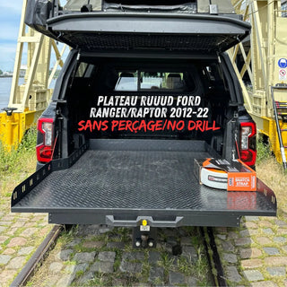 Plateau Coulissant RUUUD Ford Ranger/Raptor 2012 à 2022 (Sans Perçage) sur Xperts4x4 Accessoires 4x4 Off-Road