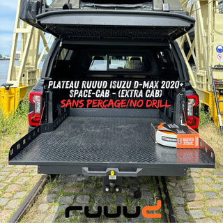 Plateau Coulissant RUUUD Isuzu D-Max 2020+ Space-Cab  Installation Sans Perçage sur Xperts4x4 Accessoires 4x4 Off-Road