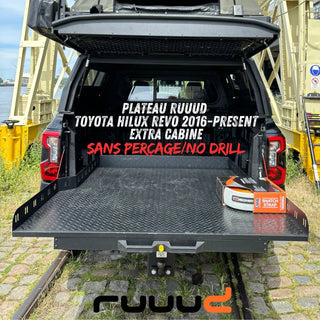 Plateau Coulissant RUUUD Toyota Hilux Revo 2016+ Extra Cab  Installation Sans Perçage sur Xperts4x4 Accessoires 4x4 Off-Road