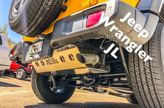 Blindage Arrière Silencieux 6mm Aluminium Jeep Wrangler JL N4 Offroad sur Xperts4x4 Accessoires 4x4 Off-Road