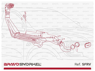 Snorkel Ford Ranger/Raptor 2023+ BRAVO SNORKEL sur Xperts4x4 Accessoires 4x4 Off-Road