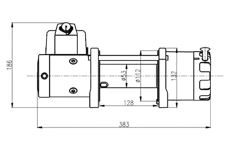 Treuil T-MAX ATW-6000 | 2720 Kg | 12V - Câble Plasma - BYD Shark 2024+