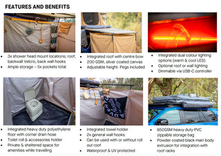 Espace Douche ARB Touring Avec Tapis de sol sur Xperts4x4 Accessoires 4x4 Off-Road
