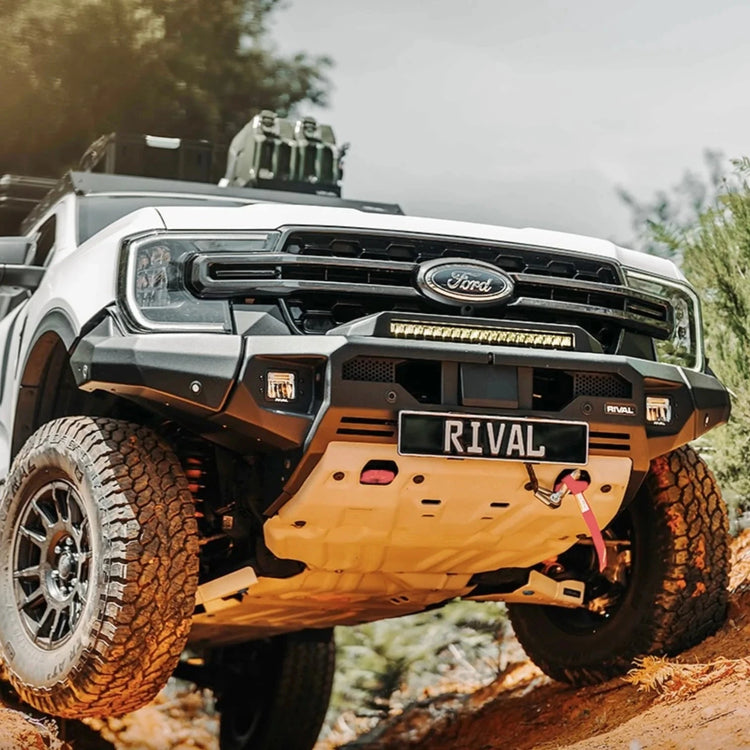 Ford Ranger Raptor 2023+ Equipped with Rival4x4 front bumper