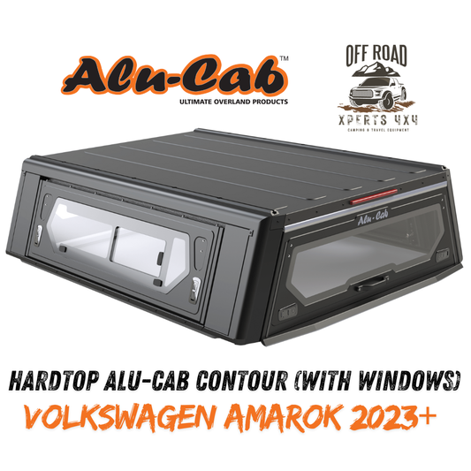 Hardtop Alu-Cab Contour en aluminium pour Volkswagen Amarok 2023+ Double Cab, robuste et adapté pour camionnette.