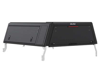 Hardtop Alu-Cab "Guard" pour Toyota Hilux Revo 2016+ Extra Cab, robuste en aluminium, installation sur la cabine arrière.