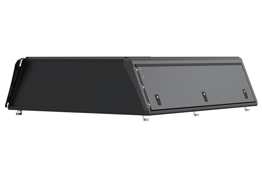 Hardtop Alu-Cab "Guard" pour Toyota Tundra 2022+, version lisse, en aluminium robuste, adapté au véhicule pickup.