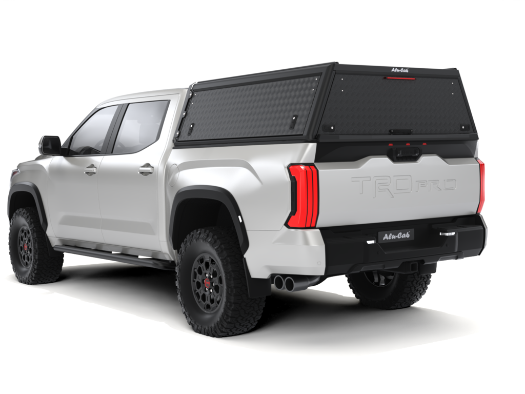 Hardtop Alu-Cab "Guard" en aluminium pour Toyota Tundra 2022+ avec texture, robuste et adapté au véhicule.