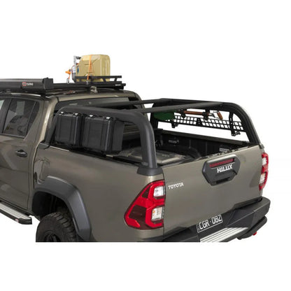 Support de benne ARB 4x4 avec galerie de toit Baserack pour Ford Raptor 2023+ Double Cab, robuste et pratique.