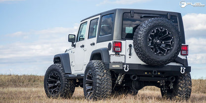 Jante Aluminium FUEL ASSAULT Matte Black & Milled sur Xperts4x4 Accessoires 4x4 Off-Road