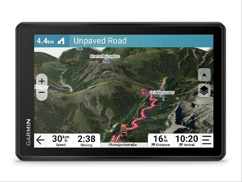 GPS GARMIN Tread 2 Overland Edition, guidage sur piste et relief en 3D