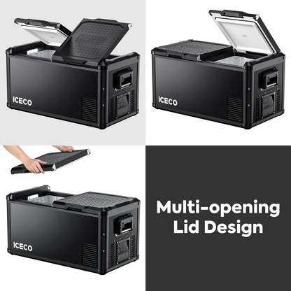 Refrigerateur/Congelateur ICECO 75L Double Compartiments - Gris sur Xperts4x4 Accessoires 4x4 Off-Road