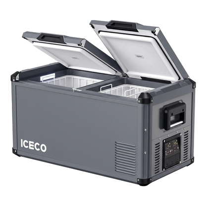 Refrigerateur/Congelateur ICECO 75L Double Compartiments - Gris sur Xperts4x4 Accessoires 4x4 Off-Road