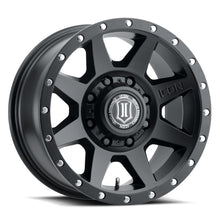 Jante 4x4 ICON Alloys Rebound HD – Noir satiné – 8,5x17 – 8x165,1 – ET13 – CB121 - BYD Shark 2024+