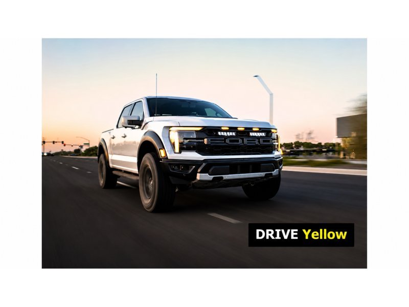Kit intégration calandre Ford F-150 Raptor (2024+) – Carbon-6 Drive Yellow - LAZER - Ford Ranger/Raptor 2023+