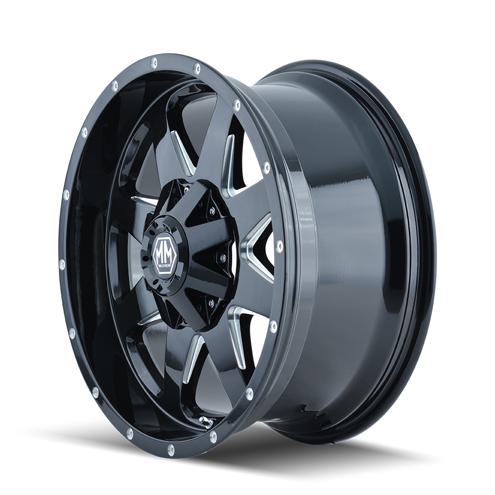 Jante MAYHEM 8040 TANK BLACK 9x17 8x165.1/170 ET18 CB130.8 sur Xperts4x4 Accessoires 4x4 Off-Road
