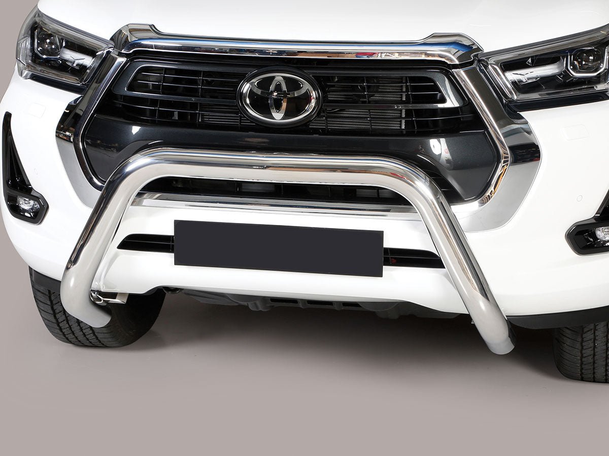 Pare-buffle Toyota Hilux 2021-2025 - Ø76 mm inox poli Xperts 4x4