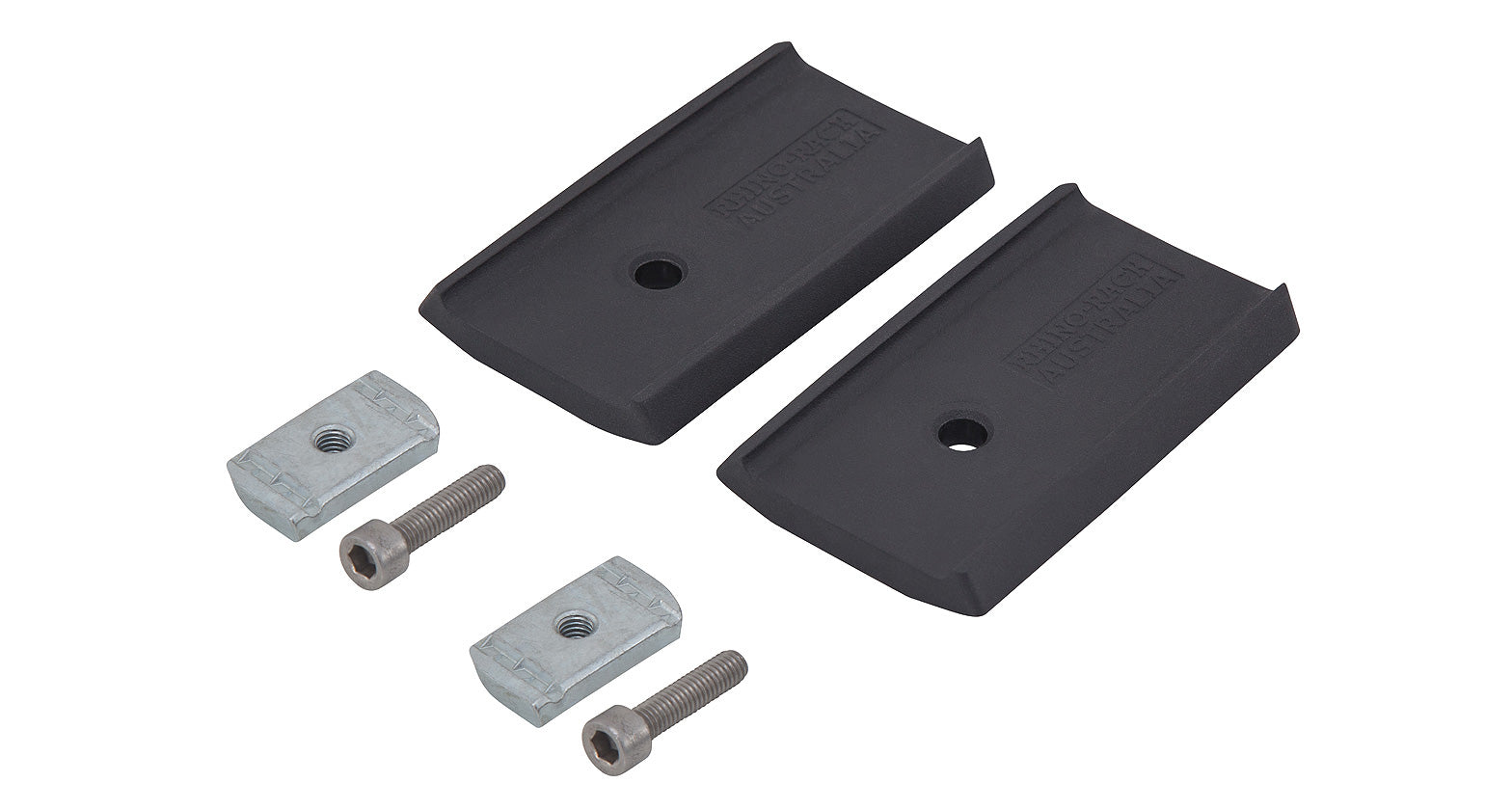 Kit de 2 barres de toit Heavy Duty 1500mm pour VW T5/T6, marque RHINO-RACK, montrant les barres robustes sur le toit du véhicule.