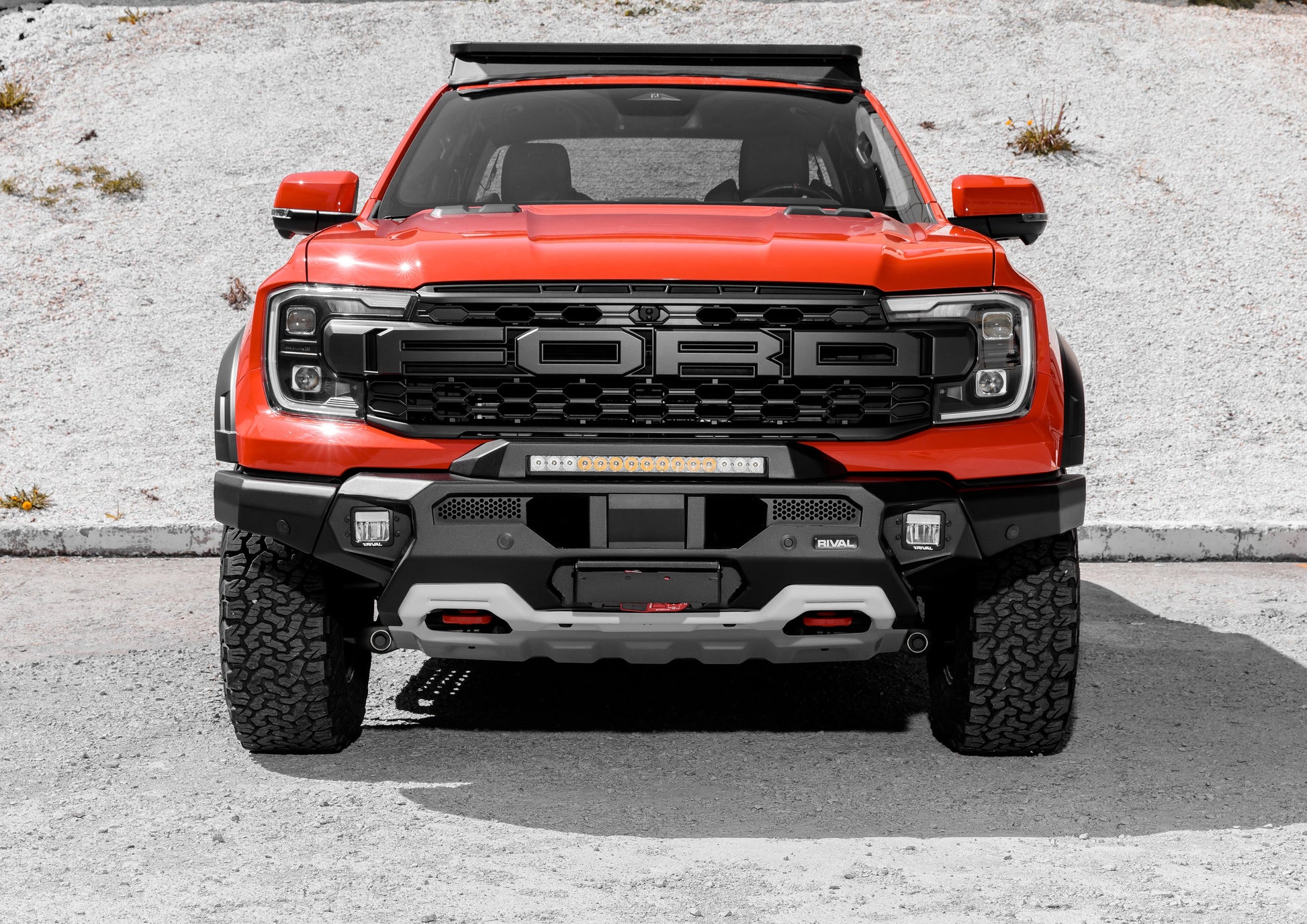 Pare-choc Avant Rival 4x4 Ford Raptor 2023+ | Aluminium Noir sur Xperts4x4 Accessoires 4x4 Off-Road