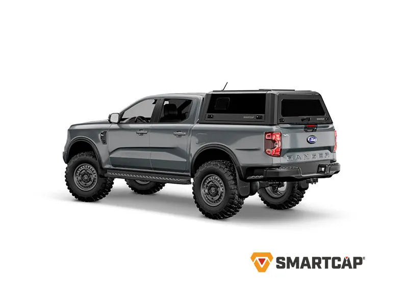Hardtop RSI EVOs SPORT pour Ford Ranger Raptor 2023+ Next Gen, en métal noir avec fenêtres latérales.