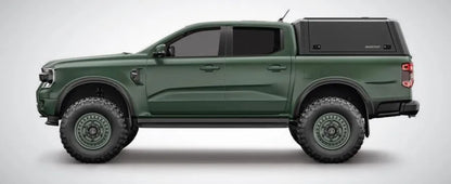Capot rigide RSI SMARTCAP pour Ford Raptor 2023+ Next Gen, modèle EVOa Adventure, en couleur noir.