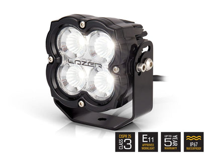 Projecteur LED LAZER LAMPS Utility 80 'Slimline' avec montage inclinable et affichage d'icônes, éclairage de travail puissant.