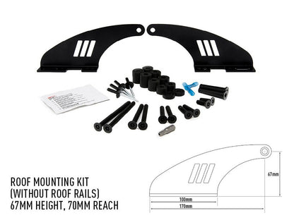 Avant toit Kit de montage-67mm LAZER LAMPS sur Xperts4x4 Accessoires 4x4 Off-Road