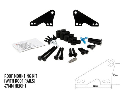 Toit rail Kit de montage- 47mm LAZER LAMPS - BYD Shark 2024+