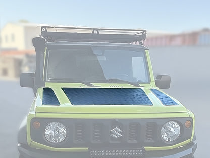 Protection capot aluminium strié 2mm Suzuki Jimny 2018+ N4-Offroad sur Xperts4x4 Accessoires 4x4 Off-Road