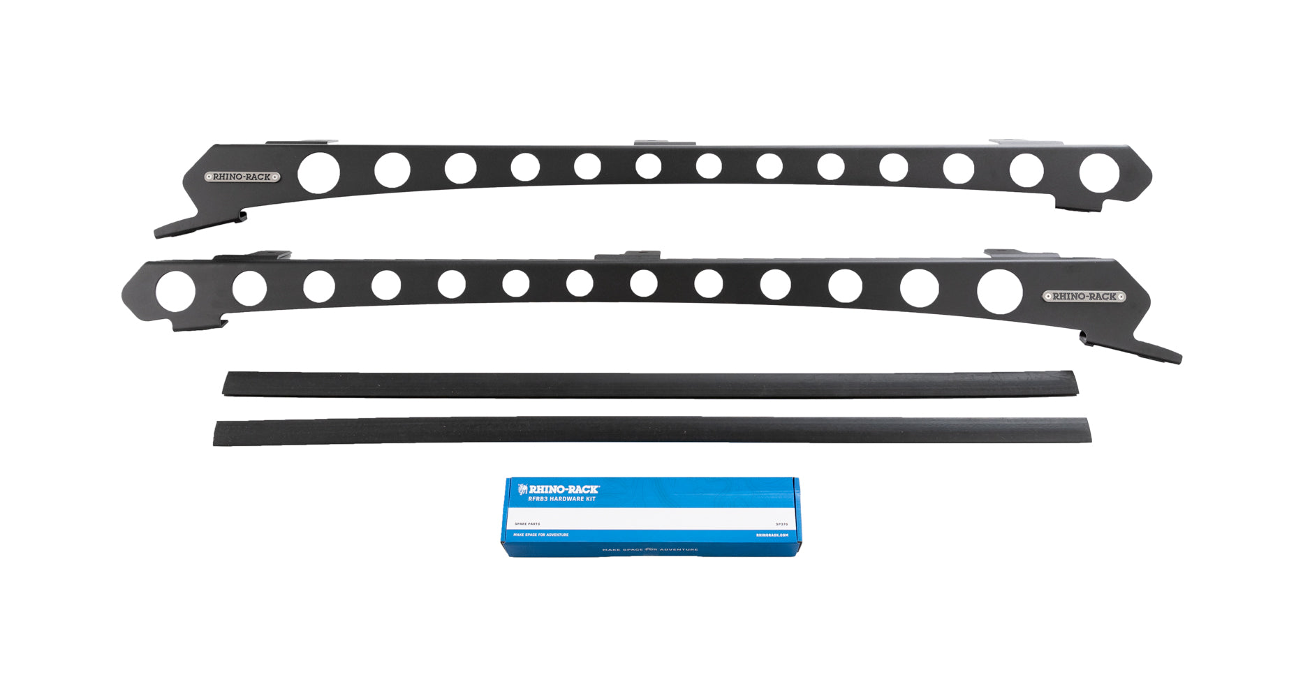 Système de montage Backbone pour double cabine Ford Ranger P703 et VW Amarok Gen2, accessoires Rhino-Rack, fixation solide.